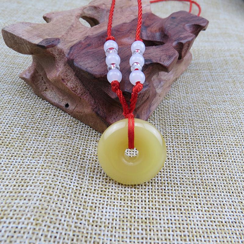 

Нефритовый кулон ручной работы, ожерелье с кулоном Будды Лотоса Гуаньинь, счастливое ожерелье