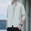 Large Size Men's Coat Spring and Autumn Jacket Men's Casual Simple Thin Coat Middle-aged Baseball Collar Men's Clothing Versatile Trend
