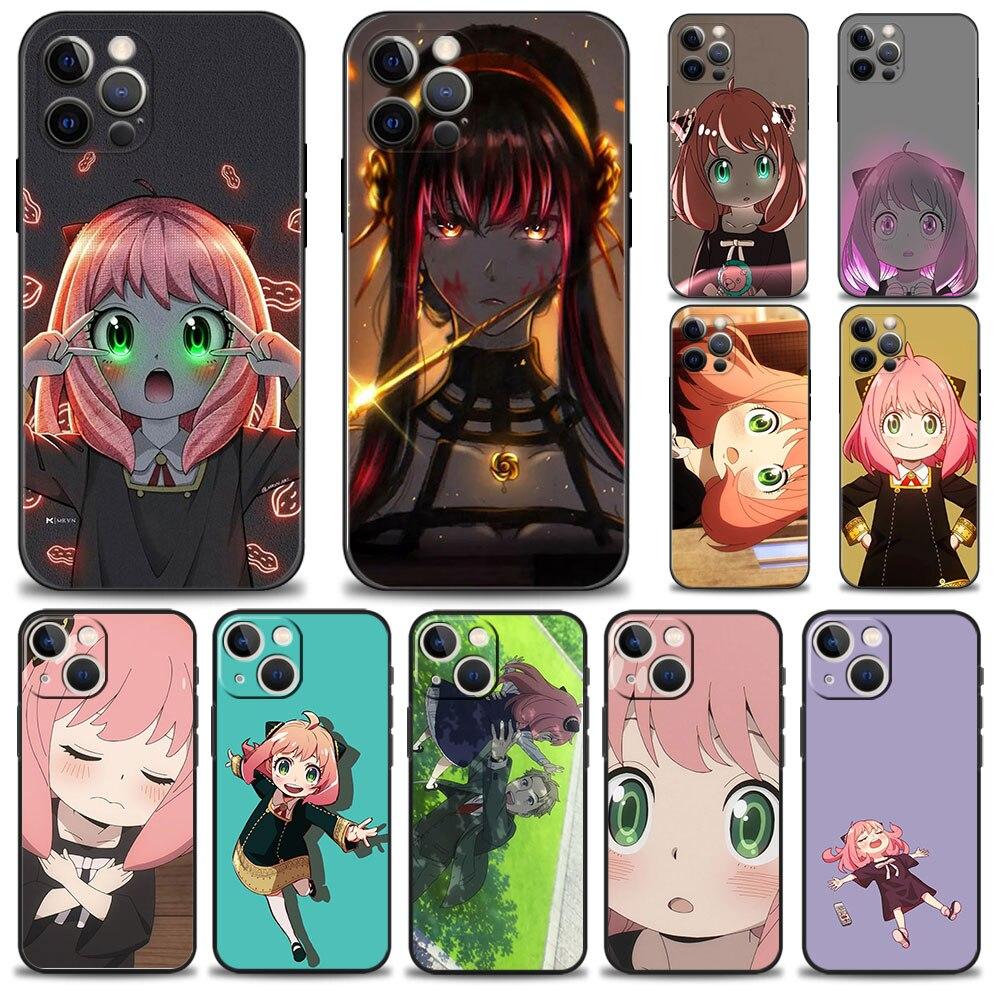 

Spy×Family Cute Yor Anya Яркий рисунок Etui Coque TPU для iPhone 7 Plus 14 13 12 Pro Max X 11 XS 8 XR SE2 SE 6S Mini 5S 5