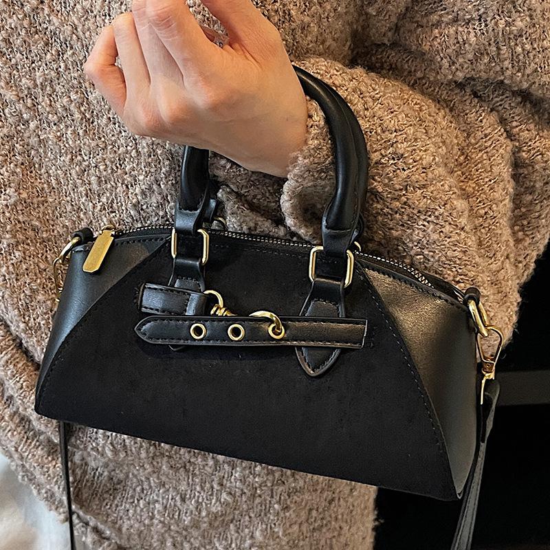 Retro Hand-Held Kissenbeutel, Damentasche, Hoher Erscheinungsgrad, Modische Single-Shoulder Crossbody Bag, Boston Bag