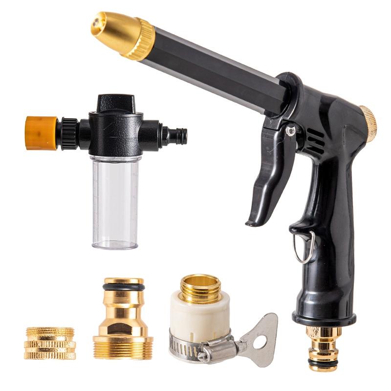 High Pressure Spray Water Gun Portable Car Washers Adjustable Garden Watering Hose Nozzle Sprinkler Foam Lance Cleaning Tool Kit