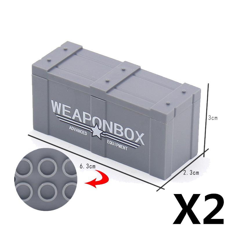 Militär Szene MOC Bausteine Spielzeug Zubehör Soldat Figur Stacheldraht Sandsack Zelt Medizinische Box Kette 30104 Straßensperre K042