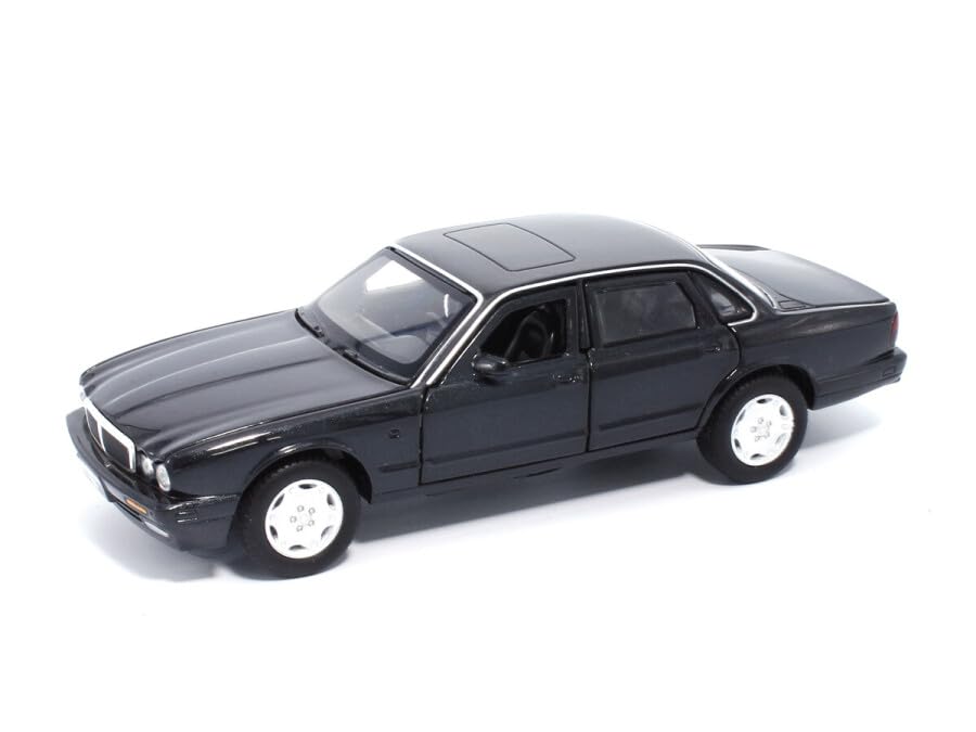 TAYUMO Scale Jaguar XJ6 1992 Diecast Car with Function 1/36 Pull-Back (Black)