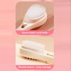 2Pcs Retractable Self Cleaning Hair Brush, Hair Detangler Brush with Ergonomic Handle, Anti Static Scalp Massage Brush for Men Women