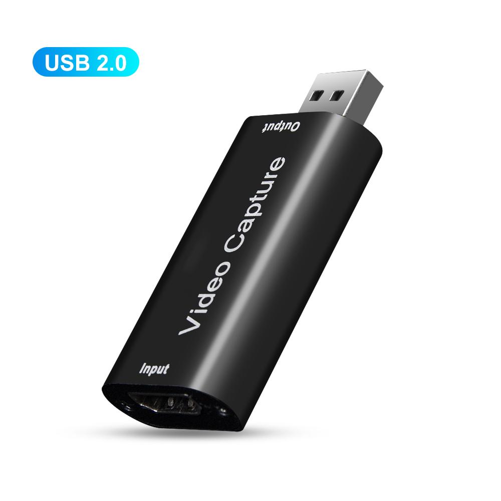 

4K Video Capture Card USB2.0 HDMI-compatible 1080P 60fps Grabber Recorder for PS4 Game DVD Camera Recording Live Streaming