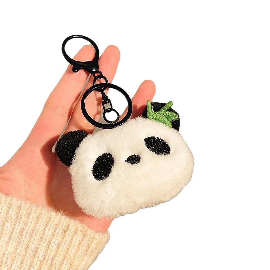 Akkerds Mini Mascot Holder Pom Panda Plush Toy