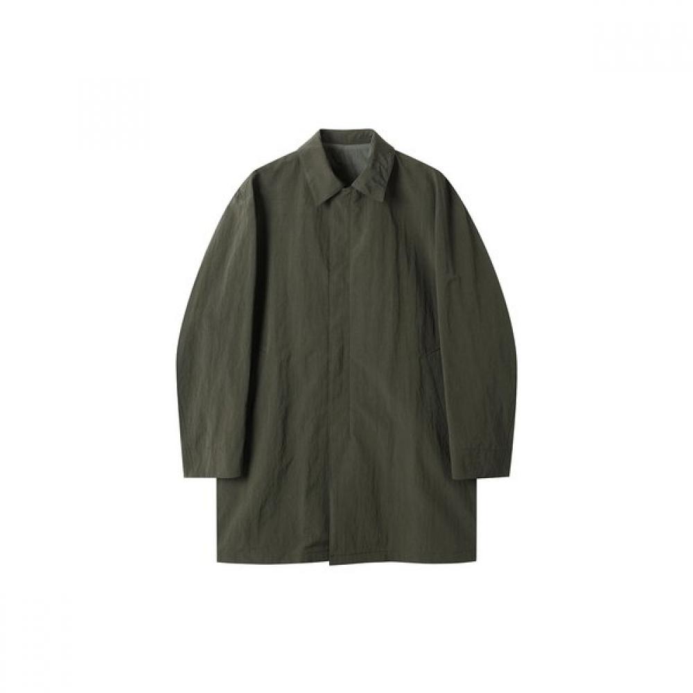 Customellow Khaki Short Mac Coat Cwcas25211khx 105