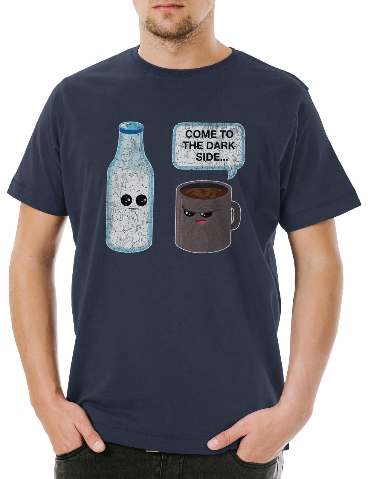 Dark Side Coffee Mens T-Shirt Mens Womens Tees Top Caffeine Star Addicted Coffee Cafe Wars Teacher S