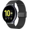 Milanese Bracelet + Case with Screen Protector for Samsung Galaxy Watch Active 2 40mm, Black