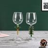 360 ML Weihnachtsbaum Trinkkelch 3D Highball-Glas Kreatives Hohes Stielglas Party