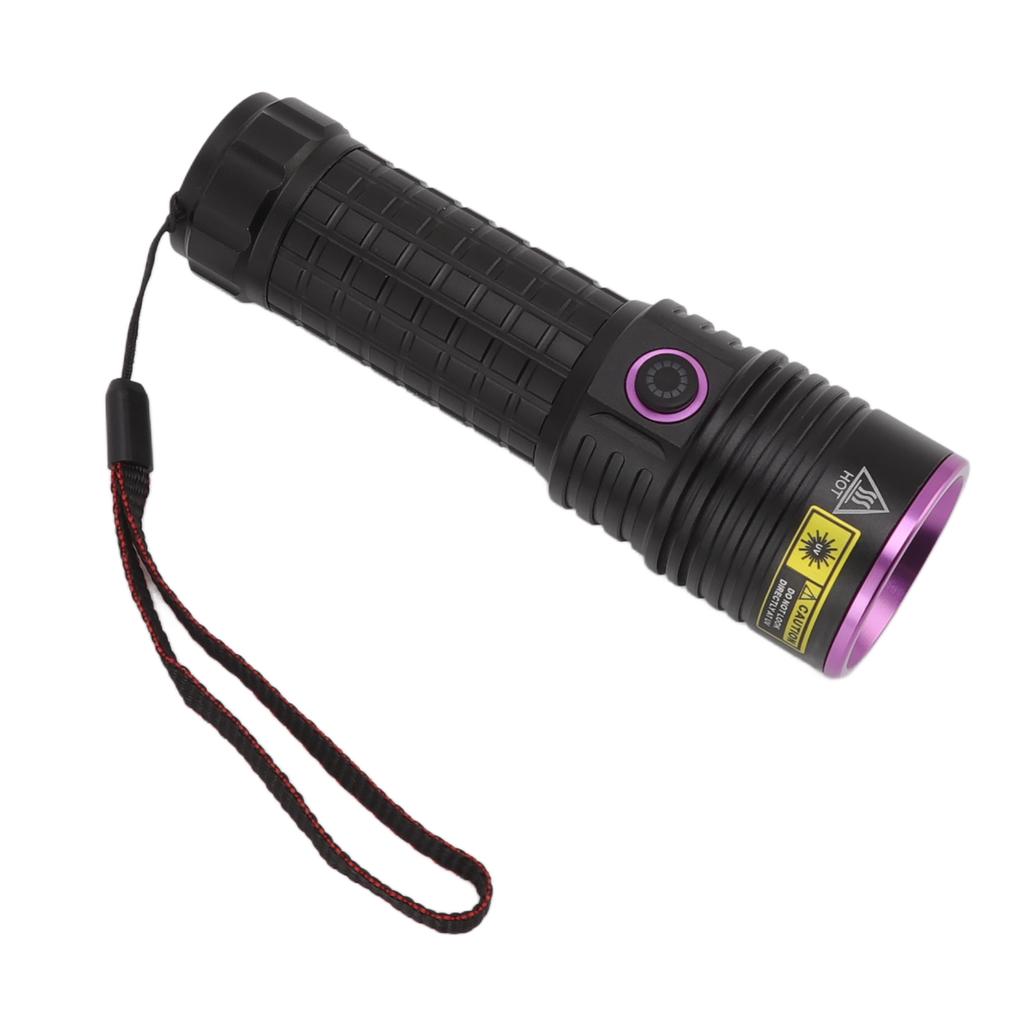Y48 365nm Ultraviolet Flashlight Rechargeable Black Light Flashlight for Resin Curing Currency