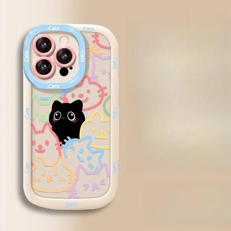 Cute Duck Cat Case For Infinix Hot 50 30i 20 20i 9 Play 10 Lite Note 40 Pro 30 Smart 9 8 7 6 Plus TECNO SPARK 30 10 10C ITEL RS4