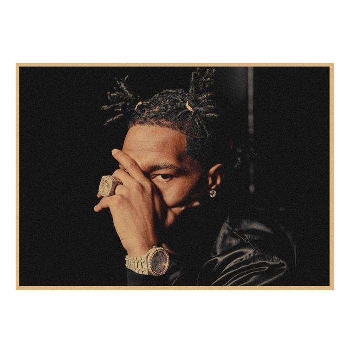 DaBaby Rap Hip Hop Kraft Paper Poster for Cafe or Bar Decor