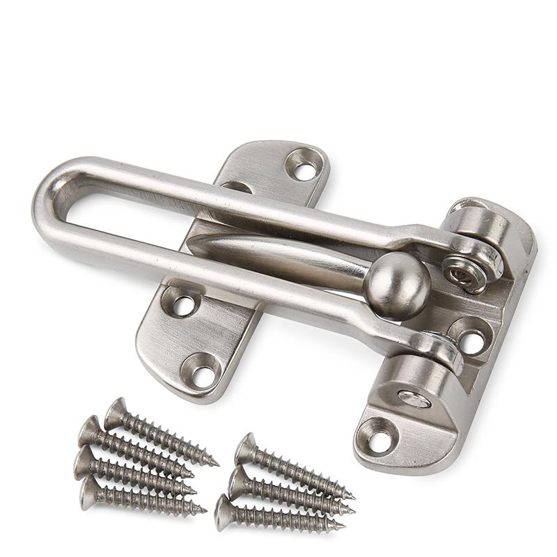 Black Silver Gold Zinc Alloy Door Lock Heavy-duty Safety Lock Latch, Suitable for Hotel Apartment Home Hardware