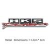 3D Metal HKS Power Logo Badge Sticker Front Grill Side Fender Rear Trunk Emblem Decal High-Quality Car Exterior Styling Accessories