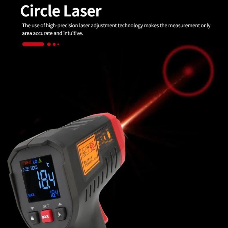 Portable Infrared Thermometer UT306S UT306C Non-contact Laser Digital Temperature Meter Temperature Gun Tester -50-500°C Rapid Temperature Measurement