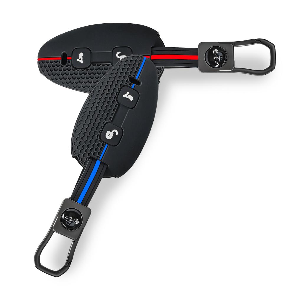 Coque de Protection en Silicone pour Clé de Moto à 2 Boutons pour Piaggio Vespa GTS300 GT S300 GTS 300 2026 Porte-clés