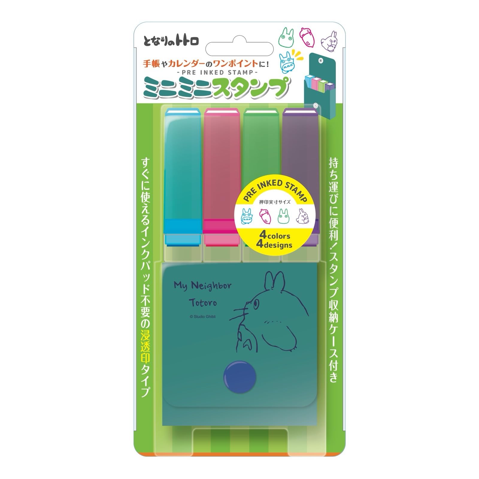 

Беверли Студия Гибли Мой сосед Тоторо Штамп Мини Мини Штамп Бирюзовый MI4-016