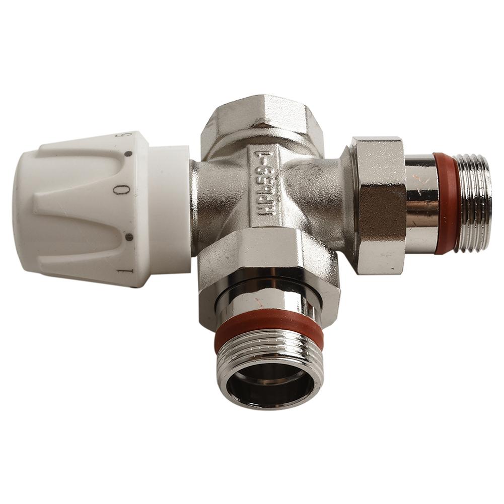 Valvola Termostatica a 3 Vie per Radiatori Ottone DN20 Valvola Termostatica per Radiatore con Tenuta Stagna e Flusso d'Acqua Fluido