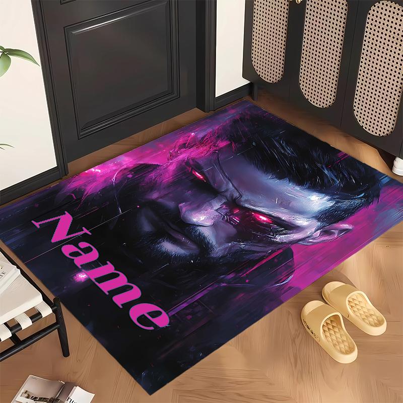 Cyberpunk (1) Personalized Name Office Carpet Stylish Decor for Living Room Bedroom Kitchen