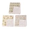 Uprgades Infant Throw Enhances with Intricates Lace Border Elegant Swaddles Blanket 4 Layer Newborns Blanket Present