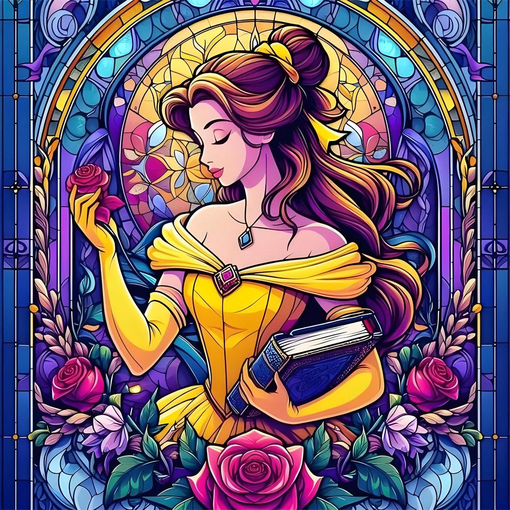 Disney 5D Diamond Painting Princesses Cross Stitch Mosaic Kit Home Decor Wall Sticker DIY Handmade Gift