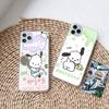 KT75 Urocze etui Pochacco dla Samsung A04 A14 A23 A34 A54 M23 M33 M52 M53 Realme 10 9 C30S C35 C55 VIVO Y02S Y21 Y33S Y51 X80 Pro Przezroczyste etui