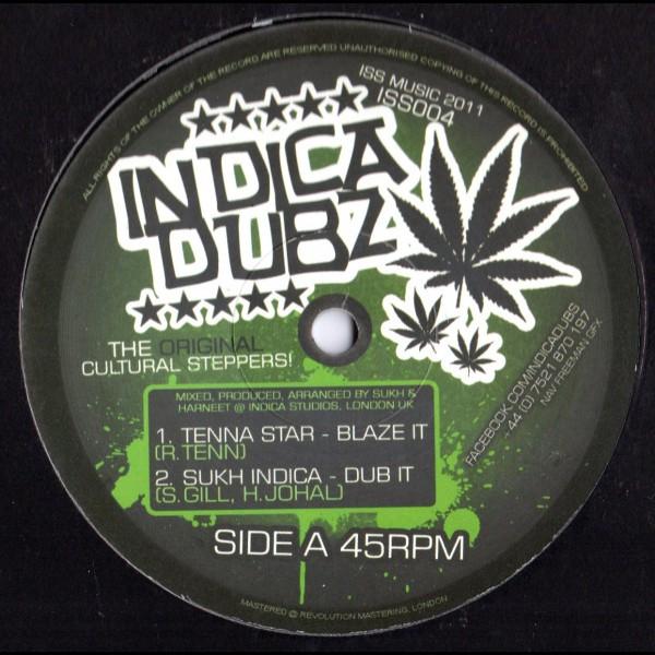 

12inch Record TENNA STAR / UPRISING SOUNDS - Blaze It / Clouds Of Dub ISS004 Indica Dubs 2011 UK Reggae, Ska & Dub Used