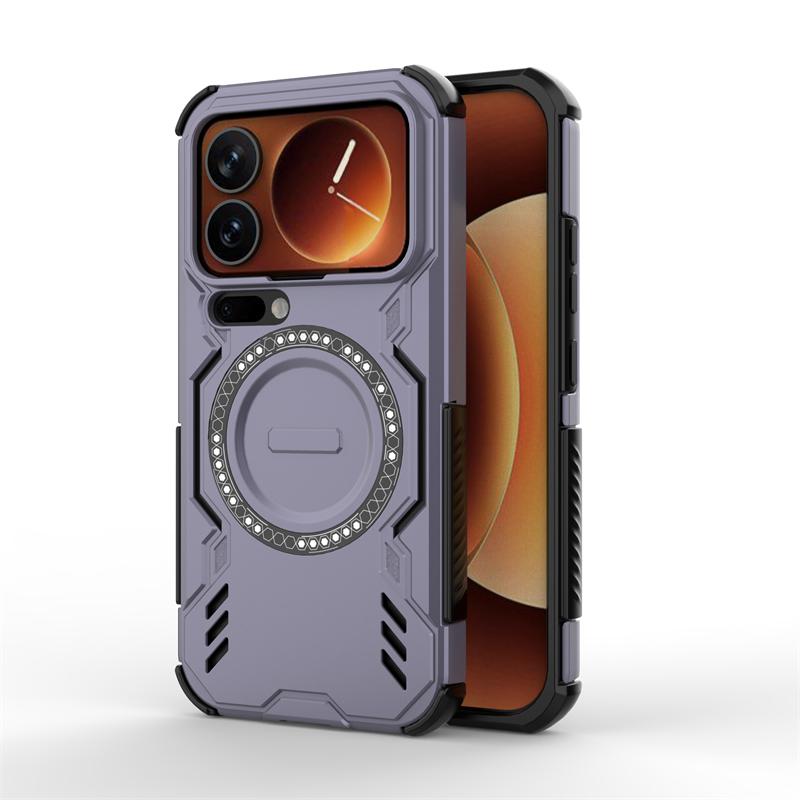 For Xiaomi 17 Pro Case Xiaomi 17 Pro Max Anti-knock Armor Magnetic Adsorption Wireless Charge Back Cover For Xiaomi 17 Pro Case