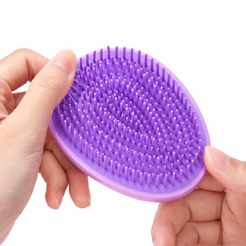 Mini Detangling Hair Brush Oval Scalp Massage Comb Portable Egg Round Hairbrush  Travel
