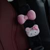 Original Cute Cat Bow Cartoon Car Seatbelt Shoulder Protector, Universal for All Seasons, Anti-Neck Strangulation Safety Belt Protection