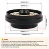 Bartoo-Steering Wheel Boss Kit Short Thin HUB Adapter Kit 174H For Ford Mustang 1984-2004 Fox-Body Mustang SN95 Mustang QR043
