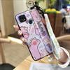 Lanyard Anti-knock Phone Case For ZTE Blade 20 Wristband Kickstand Shockproof Wrist Strap Cute Cartoon Protective Ring