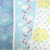Nissen Shoko Japanese Style Seasonal Pattern Summer Fireworks and Fuji Tenugui hand Mt. (Japanese towel) JS-6157