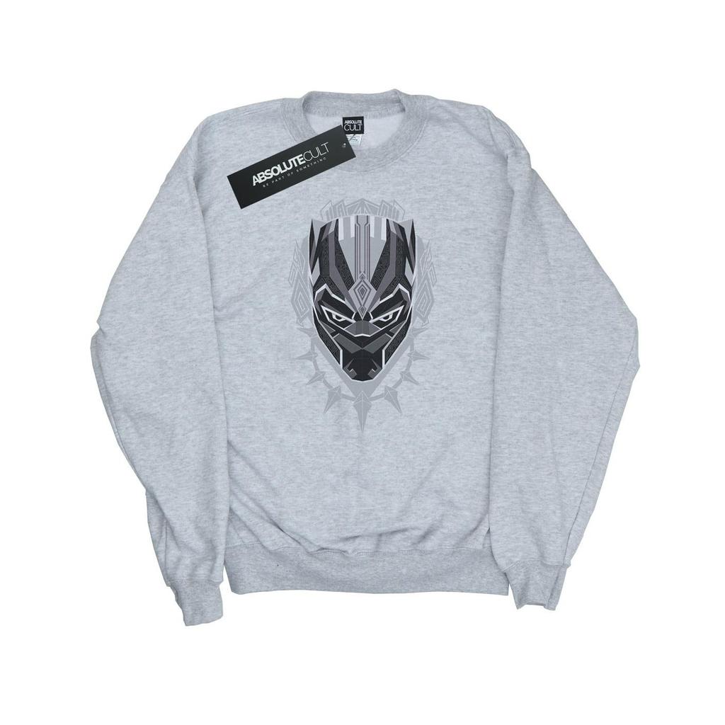 Marvel Womens/Ladies Black Panther Head Sweatshirt