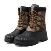 Men's Winter Warm Snow Boots Camouflage Hiking Boots Outdoor Knee High Duck Boots Climbing Boots Waterproof  Plus Size