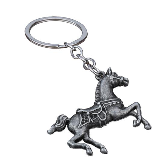 

Брелок-подвеска Год Лошади Изысканное мастерство Брелок для ключей Двери Рюкзаки Сумки Ключница D