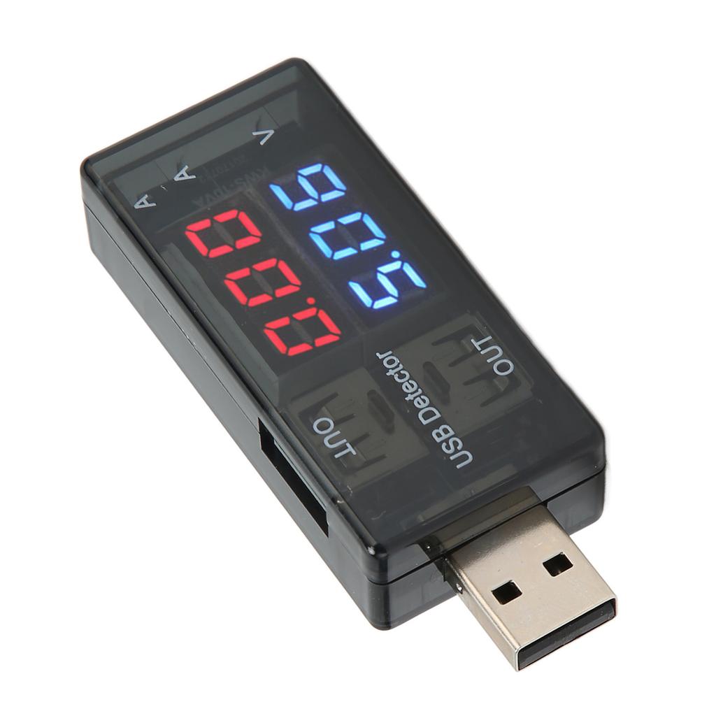 Dual USB Tester 1 in 2 Out LCD Power Current Voltage Meter Multimeter for Cell Phones Tablets