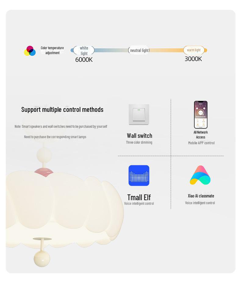 French Medieval Style Cream Ceiling Lamp for Master Bedroom & Children's Study - Full Spectrum Eye Protection