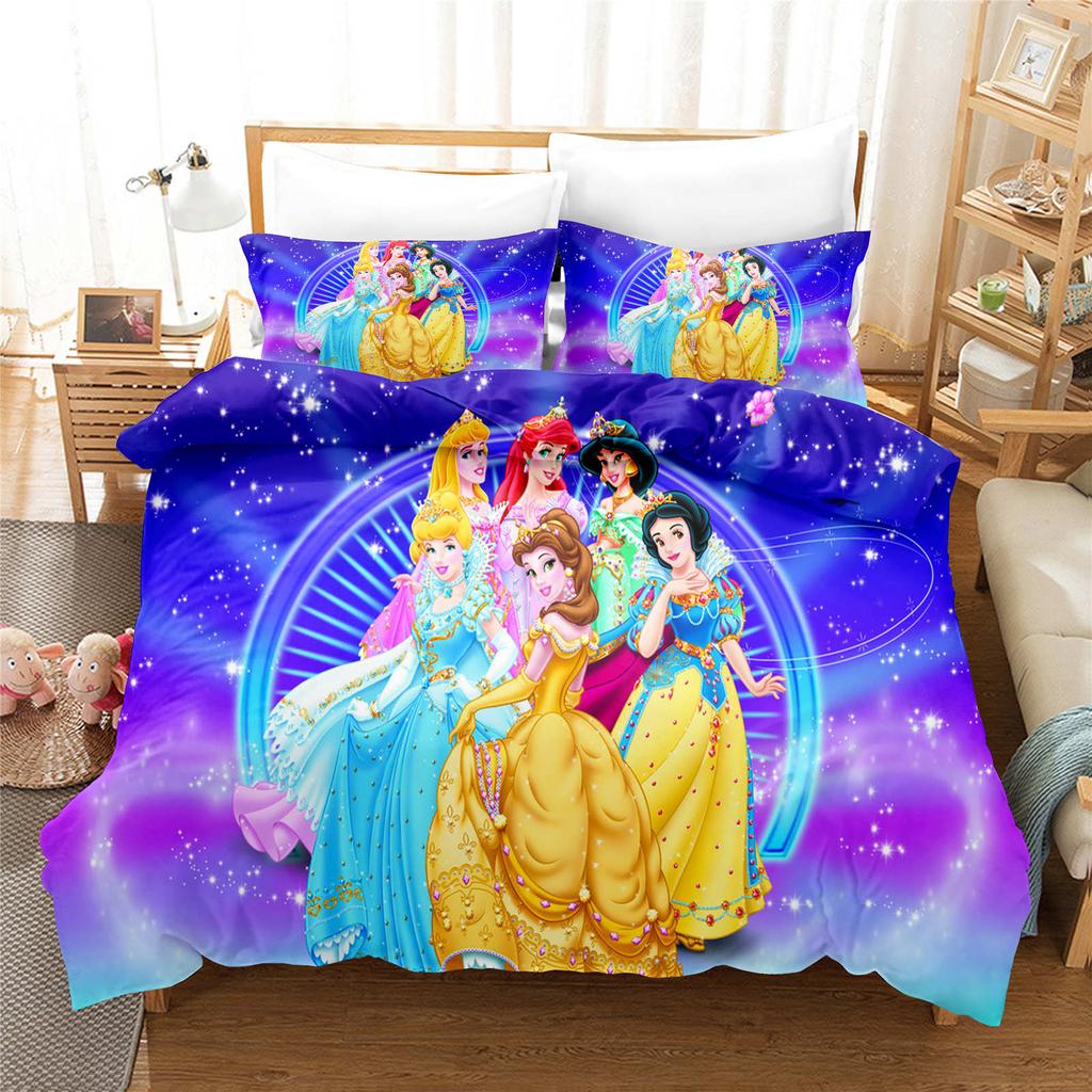 Comforter Bedding Comforter Sets Double King Size 3D Children'S Bedding Set 3-Piece 1 Princess