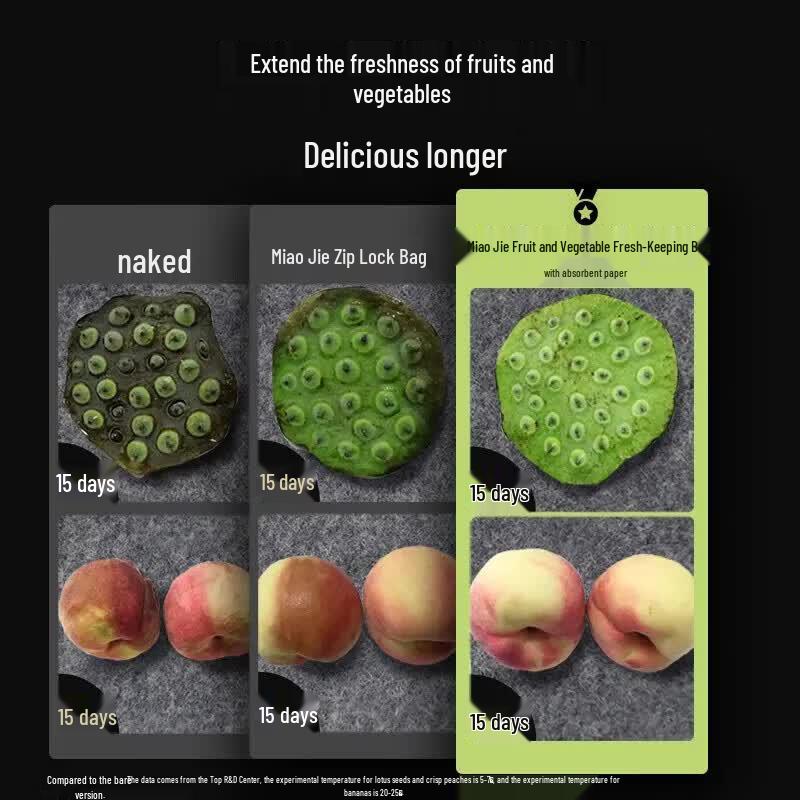 Miaojie Extra Large Fruit & Vegetable Fresh-keeping Bags