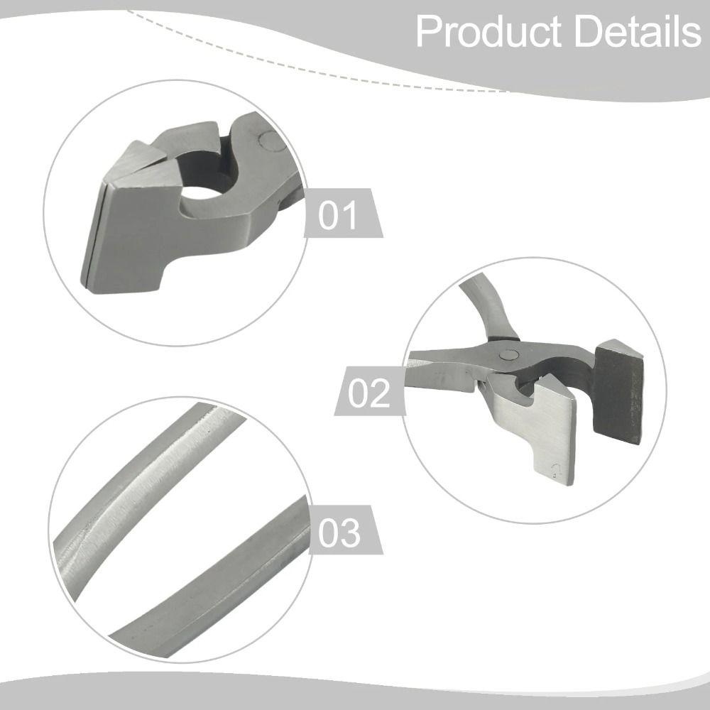 High Hardness Press Flatten Pliers Stainless Steel Leather Edge Fixed Clamp Plier  Handbags Belts