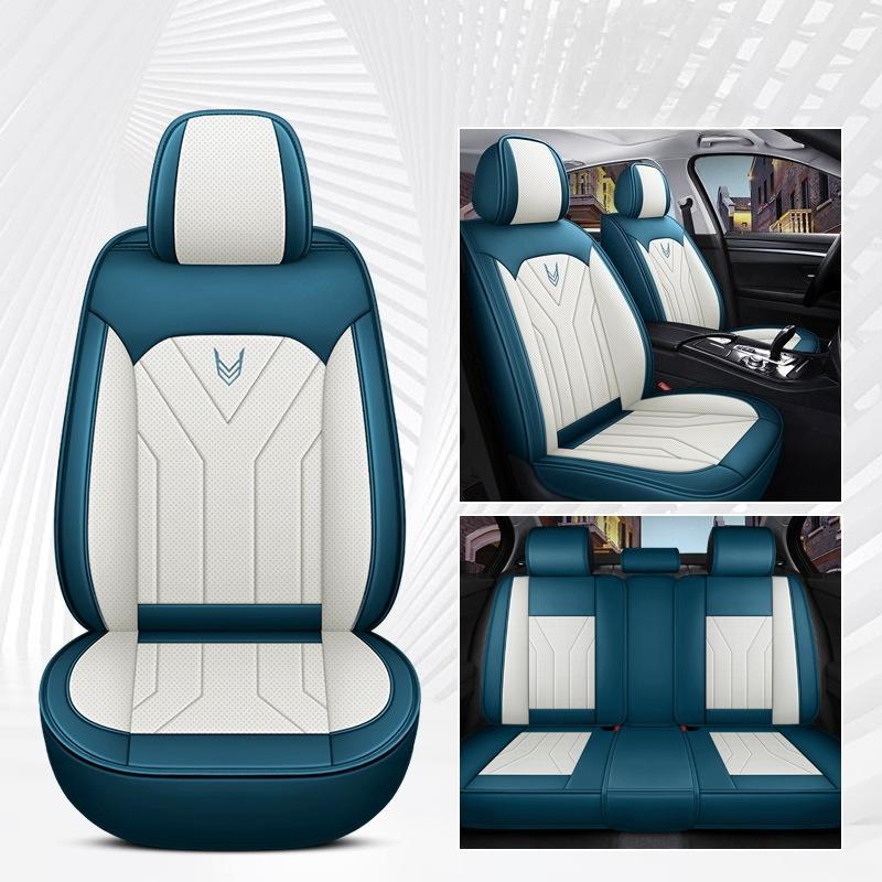 5-Seat Universal Car Seat Covers | Suitable for Most Cars, Full Set of Faux Leather Universal Seat Cushions, Non-Textile Materials, Sponge Filler