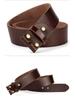 Men's Washable Genuine Leather Belt, Top Grain Cowhide, 3.8cm