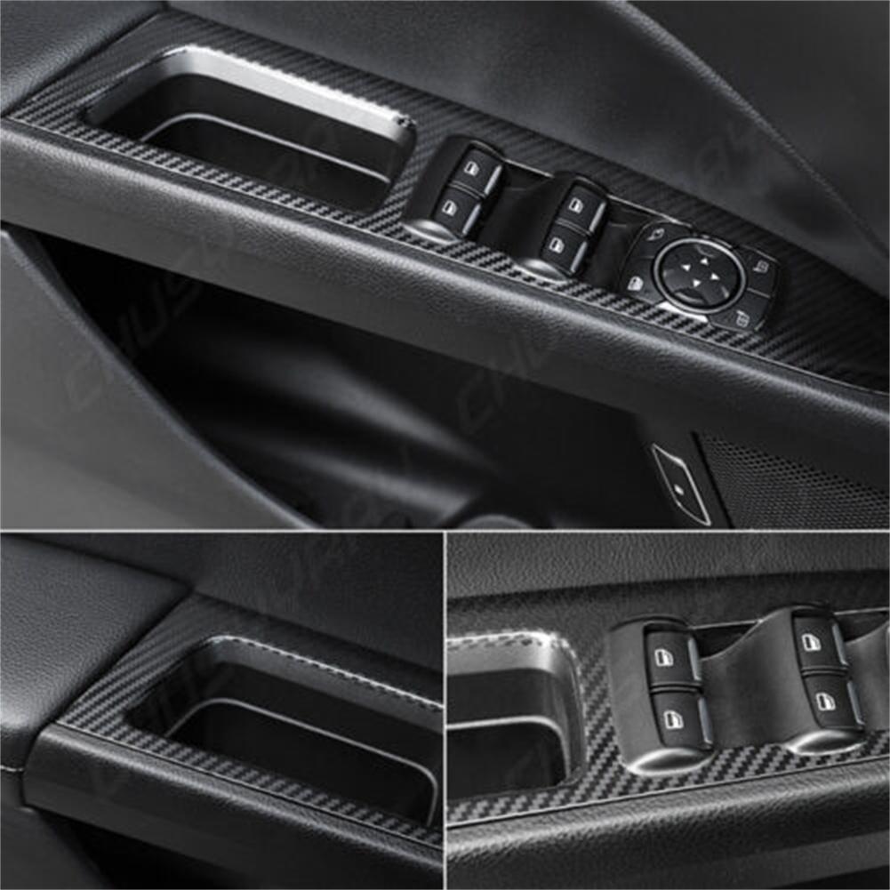 5D Glossy For BMW X5 F15 2014 2015 2016 2017 2018 CarbonFiber Interior Sticker