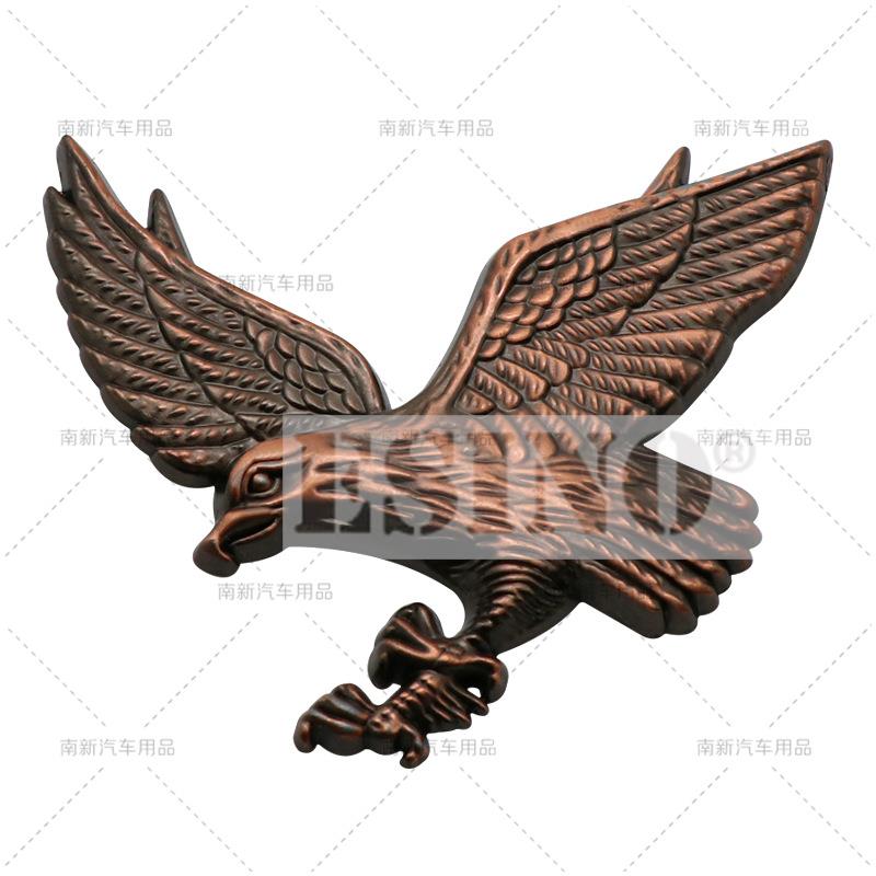 3D Flying Male Eagle Car Trunk Zinc Alloy Adhesive Badge Emblem Car Rear Body Tailgate Accessories Adhesive Styling Badge