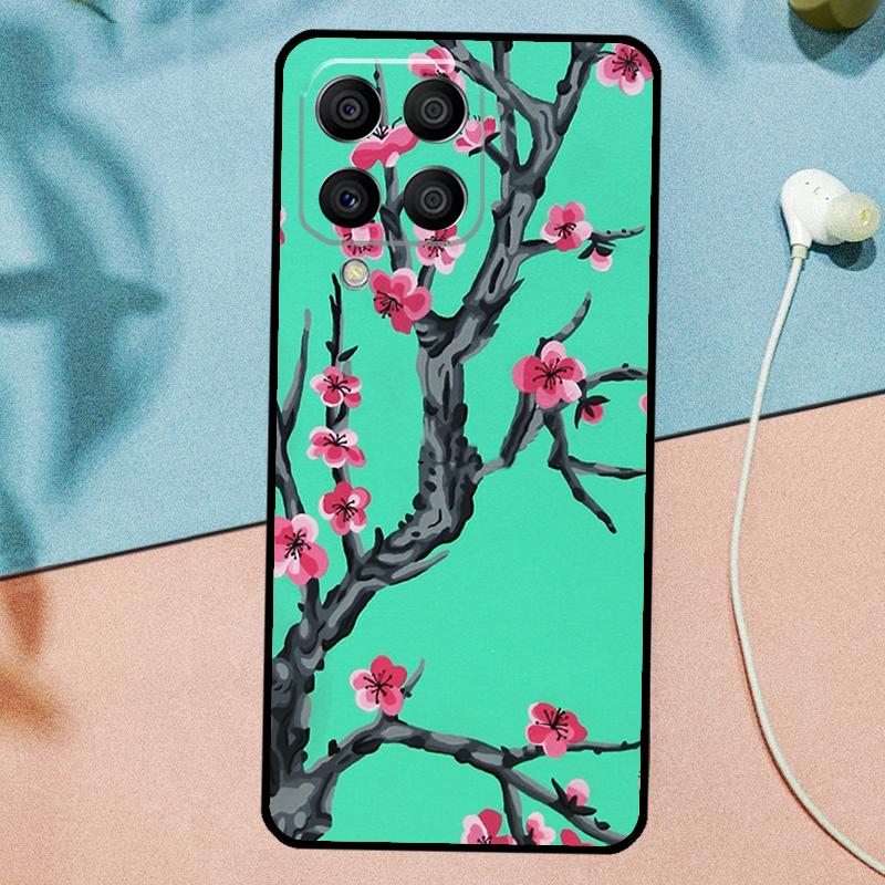 Cherry Blossom Floral For Samsung Galaxy M14 M34 M54 M20 M06 M16 M12 M13 M15 M35 M55 M33 M53 M21 M31 M32 M52 Case