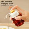 Household Press Quantitative Oil Bottle, Household Soy Sauce Vinegar Seasoning Bottle, Precise Oil Control Seasoning Bottle