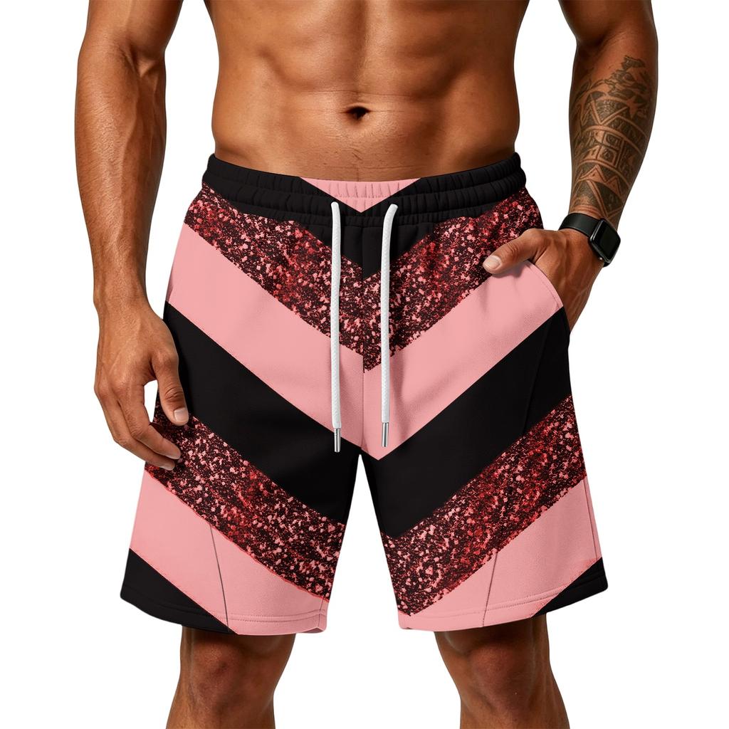 Men's Loose Fit Air Layer Athletic Shorts with Pockets Drawstring Waistband Comfortable Gym Training Beach Casual Shorts