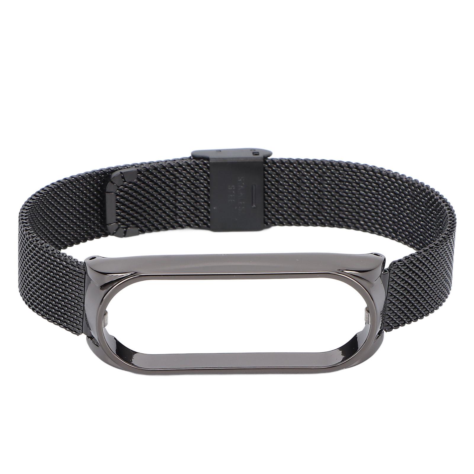 

Металлический ремешок, совместимый для смарт-часов Xiaomi Mi Band 6, сменный стальной ремешок, браслет, аксессуары для браслета, черный чёрный